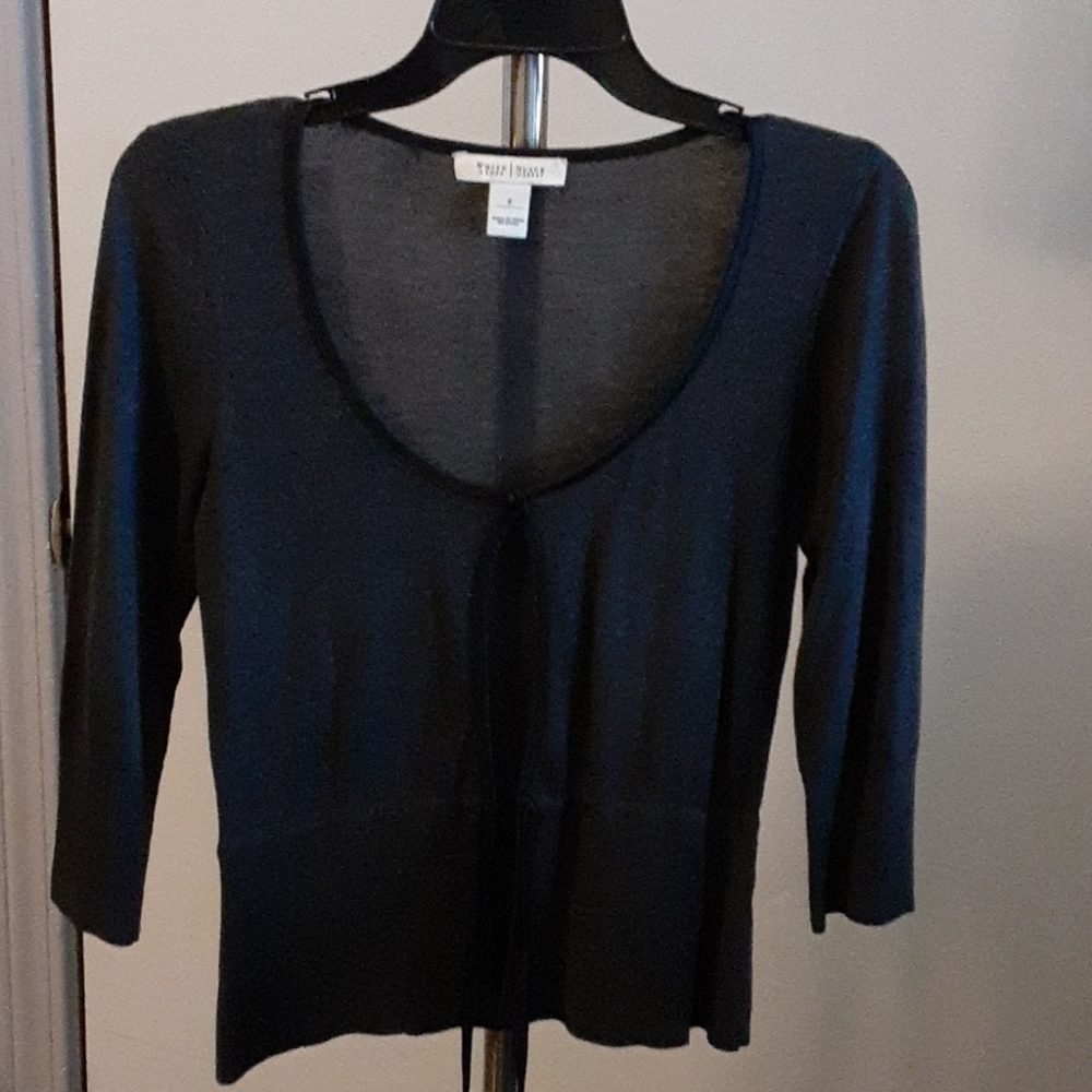 White House Black Market Black Cardigan